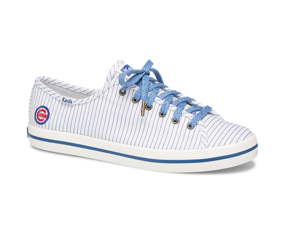 Basket Keds Femme Blanche - Kickstart Mlb® - 162-VWCQKS